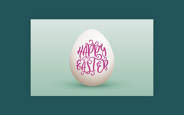 Design-Template: Happy Easter Egg